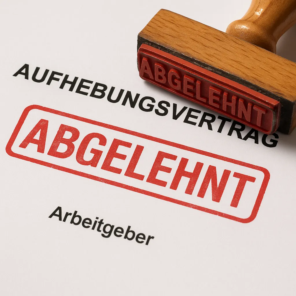 Arbeitgeber verweigert Aufhebungsvertrag: Was nun?